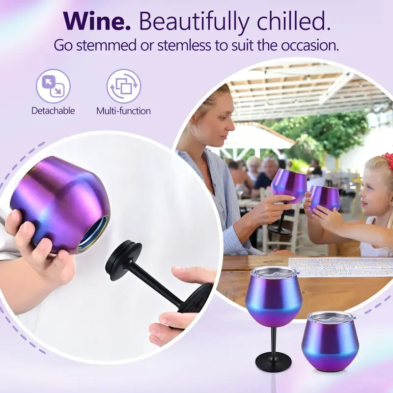 Water Bottle Premium Stainless Steel Wine Glass