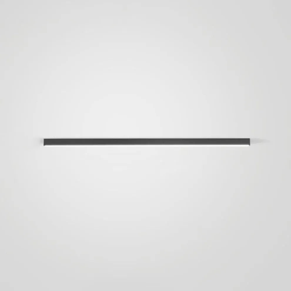 Black Metal Ceiling Lamp LED Linear Minimalistic Modern Design
