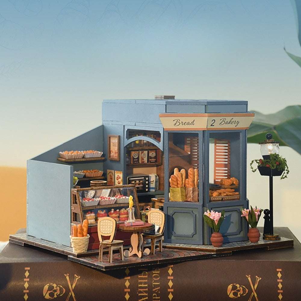 French Bakery Mini House Kit l DIY Miniature Kit