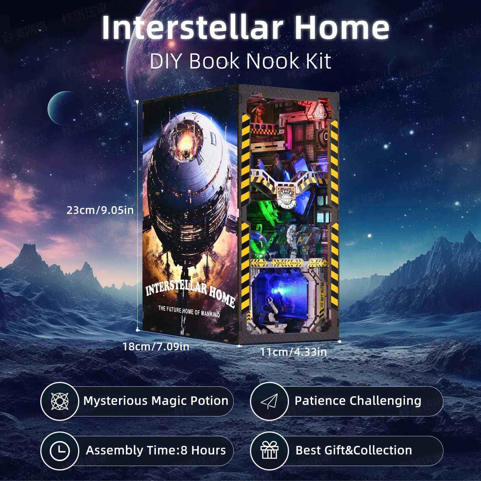Interstellar Home: The Future Home of Mankind DIY Book Nook Kit