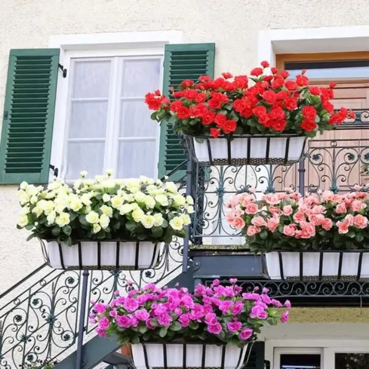 3 Bouquet artificial flowers for indoor & outdoor – Weather-resistant, low-maintenance & colorful