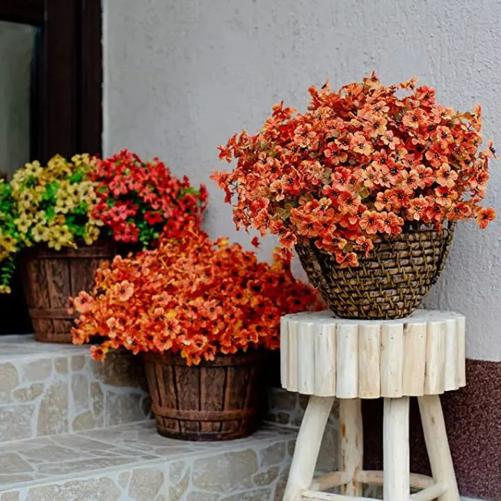 3 Bouquet artificial flowers for indoor & outdoor – Weather-resistant, low-maintenance & colorful