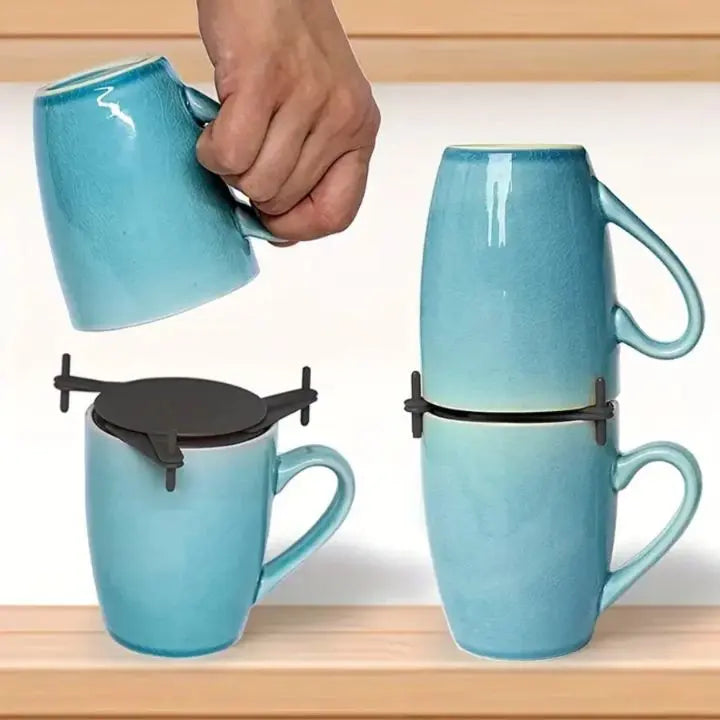 3 Piece Stackable Cup Holder – Space-Saving & Stylish for Your Kitchen