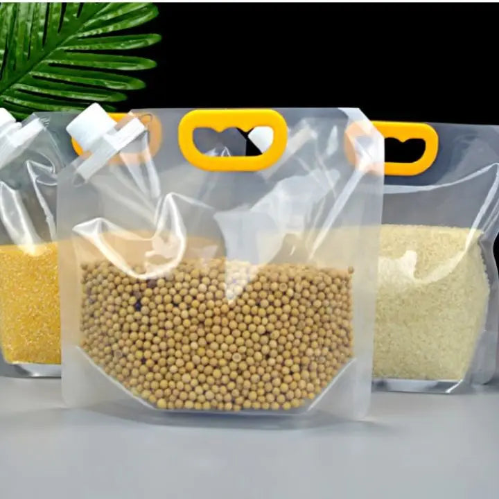 3 pieces | Large storage bags - Leak-proof, standing, and reusable