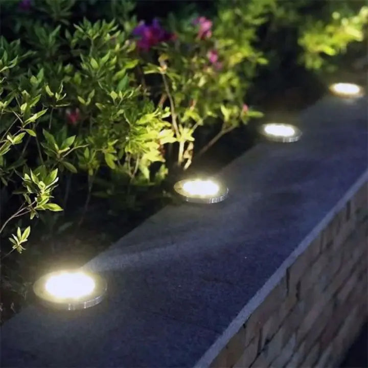 3 Piece Solar Ground Lights – Elegant Outdoor Lighting without Cables
