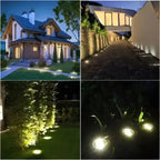 3 Piece Solar Ground Lights – Elegant Outdoor Lighting without Cables
