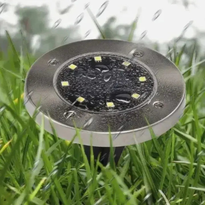 3 Piece Solar Ground Lights – Elegant Outdoor Lighting without Cables
