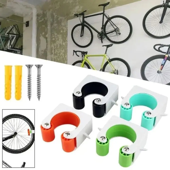 3 Pieces Wall Bike Holder – Space-Saving Storage for All Bikes