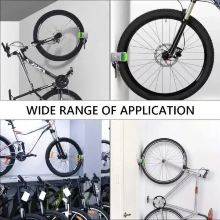 3 Pieces Wall Bike Holder – Space-Saving Storage for All Bikes