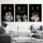 SavannaMajesty - Lion Family Artwork Set