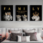 SavannaMajesty - Lion Family Artwork Set
