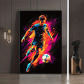 Abstract Football and Gaming Canvas Wall Art Set