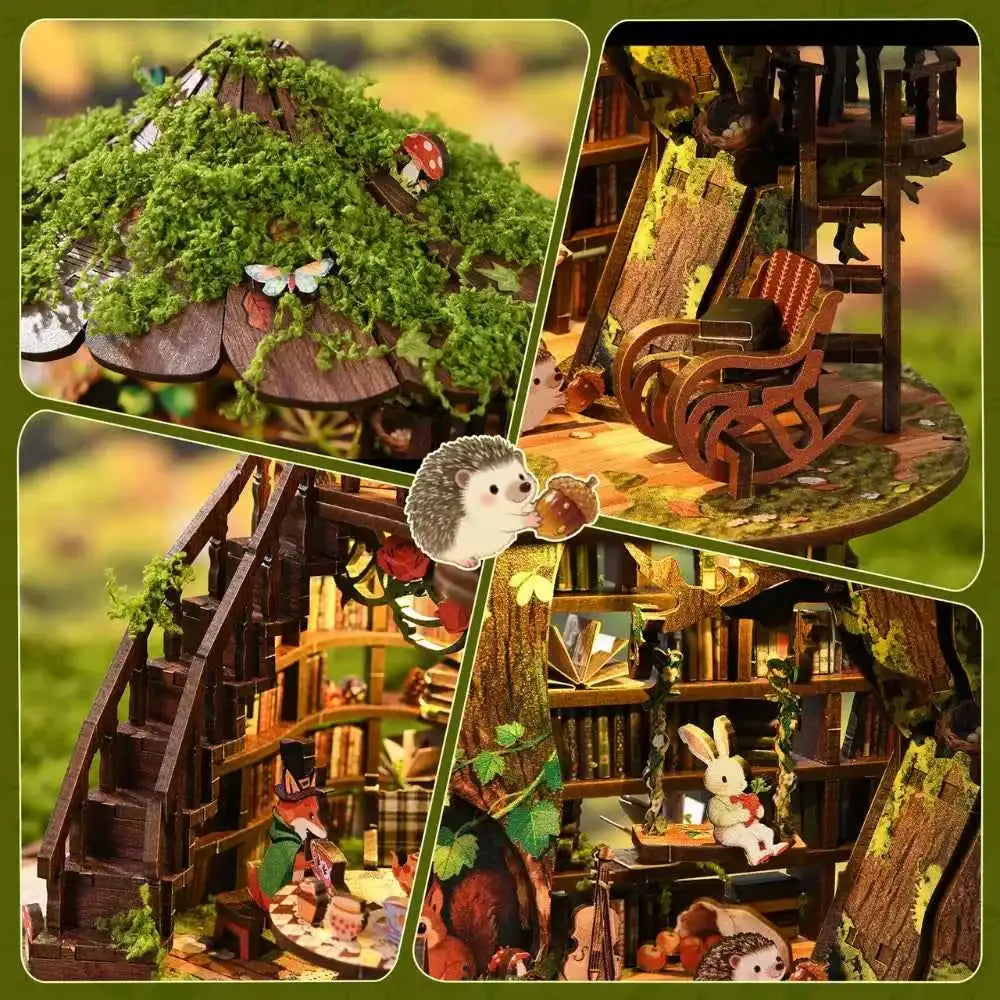 Forest Tea Book Club DIY Mini House Kit l DIY Miniature Kit