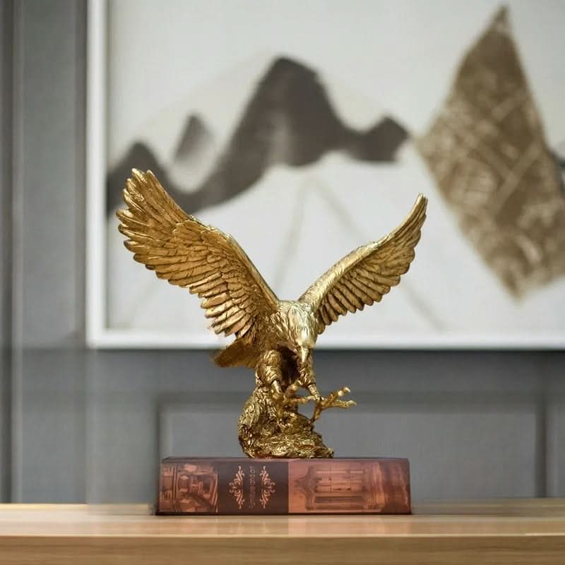 Golden Eagle Statue – Luxury Decor
