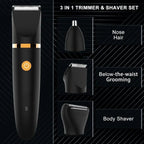 3-in-1 Electric Razor for Men – Precise Grooming in the Intimate & Body Area