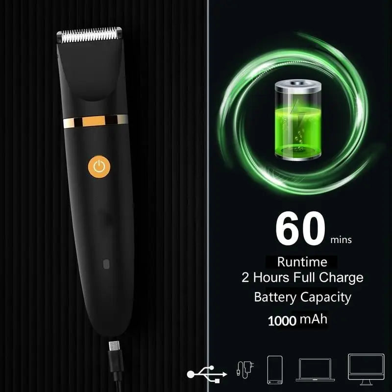 3-in-1 Electric Razor for Men – Precise Grooming in the Intimate & Body Area
