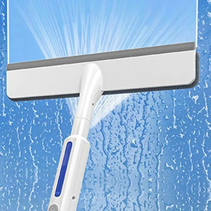 3-in-1 Window Cleaner with Extension & Spray Function + 3 Cloths
