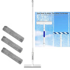 3-in-1 Window Cleaner with Extension & Spray Function + 3 Cloths