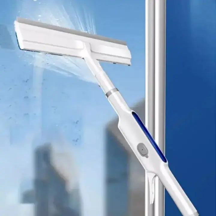 3-in-1 Window Cleaner with Extension & Spray Function + 3 Cloths