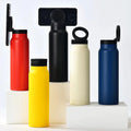 3-in-1 insulated cup with magnetic bottom and phone holder