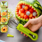 3-in-1 Fruit Cutter for Portioning & Decorating