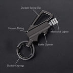 3-in-1 Outdoor windproof lighter with bottle opener for camping