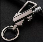 3-in-1 Outdoor windproof lighter with bottle opener for camping