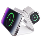 TriCharge Fold – 3-in-1 foldable wireless charging station