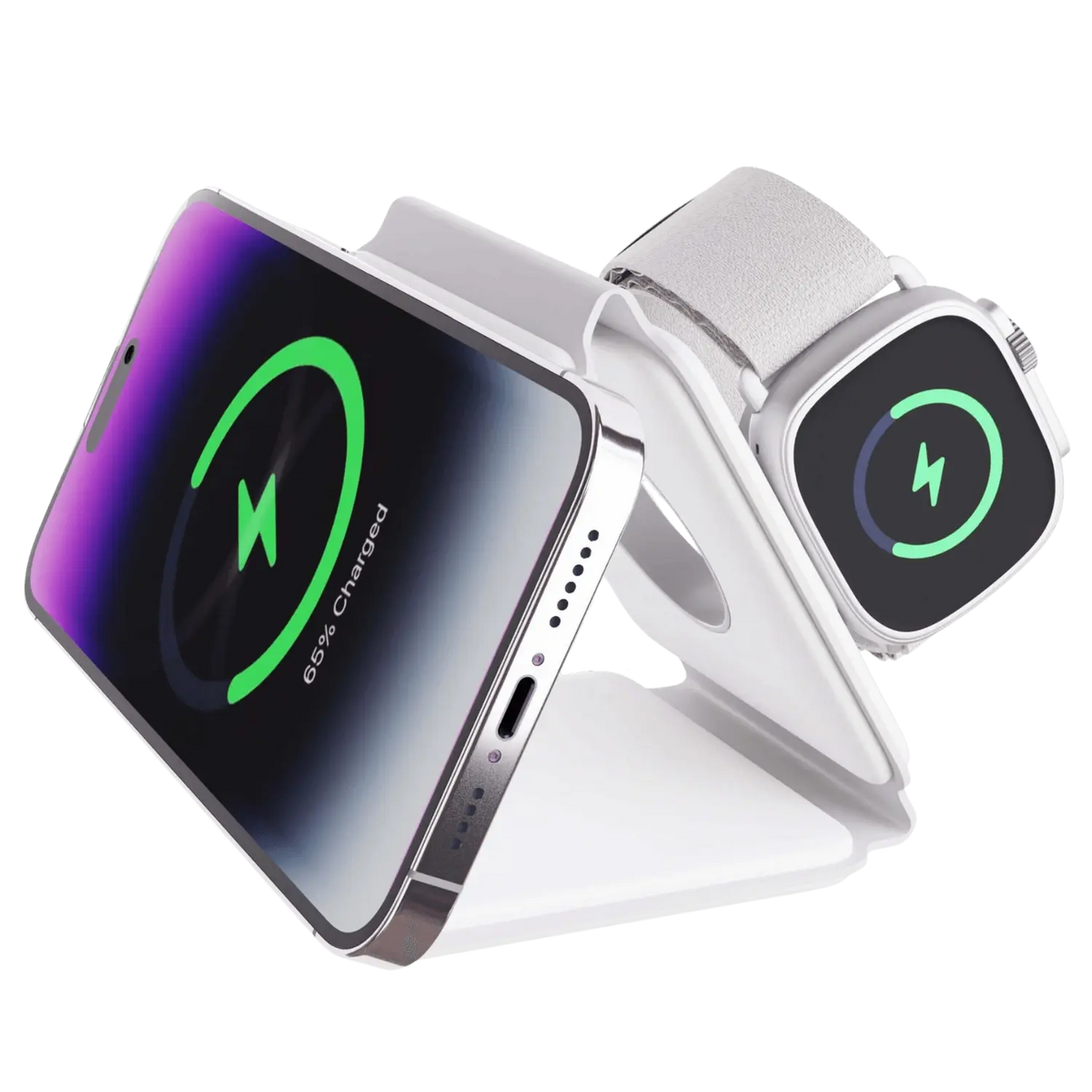 TriCharge Fold – 3-in-1 foldable wireless charging station