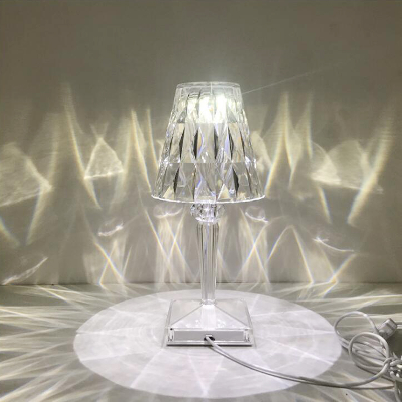 CrystalGlow Touch lamp – Elegant Table Lamp with Touch Sensor and USB