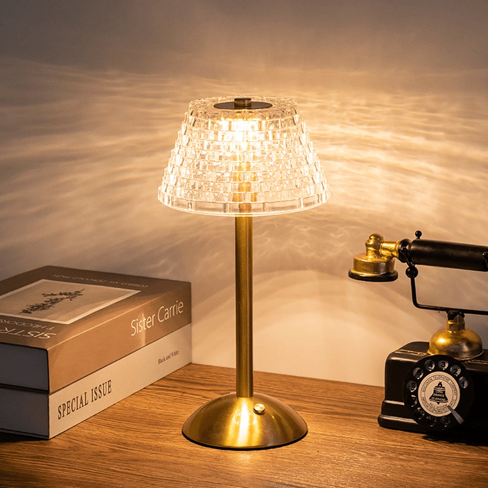 AuraGlow Table Lamp - Rechargeable LED Lamp with Dimming Function
