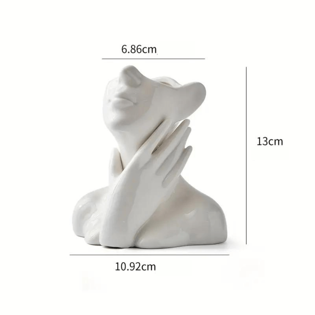 "Unique and Modern Ceramic Vase, Decorative Flower Vase for Living Room and Office"