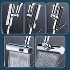 3-Mode Leak-Proof Sink Faucet Adapter - Durable Copper Construction for Kitchen and Bathroom