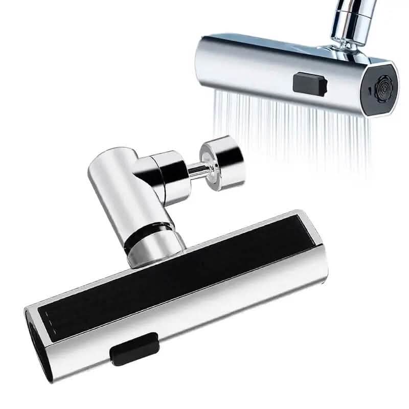 3-Mode Leak-Proof Sink Faucet Adapter - Durable Copper Construction for Kitchen and Bathroom