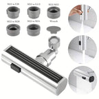3-Mode Leak-Proof Sink Faucet Adapter - Durable Copper Construction for Kitchen and Bathroom