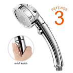 3 Mode Pressure Booster Shower Head