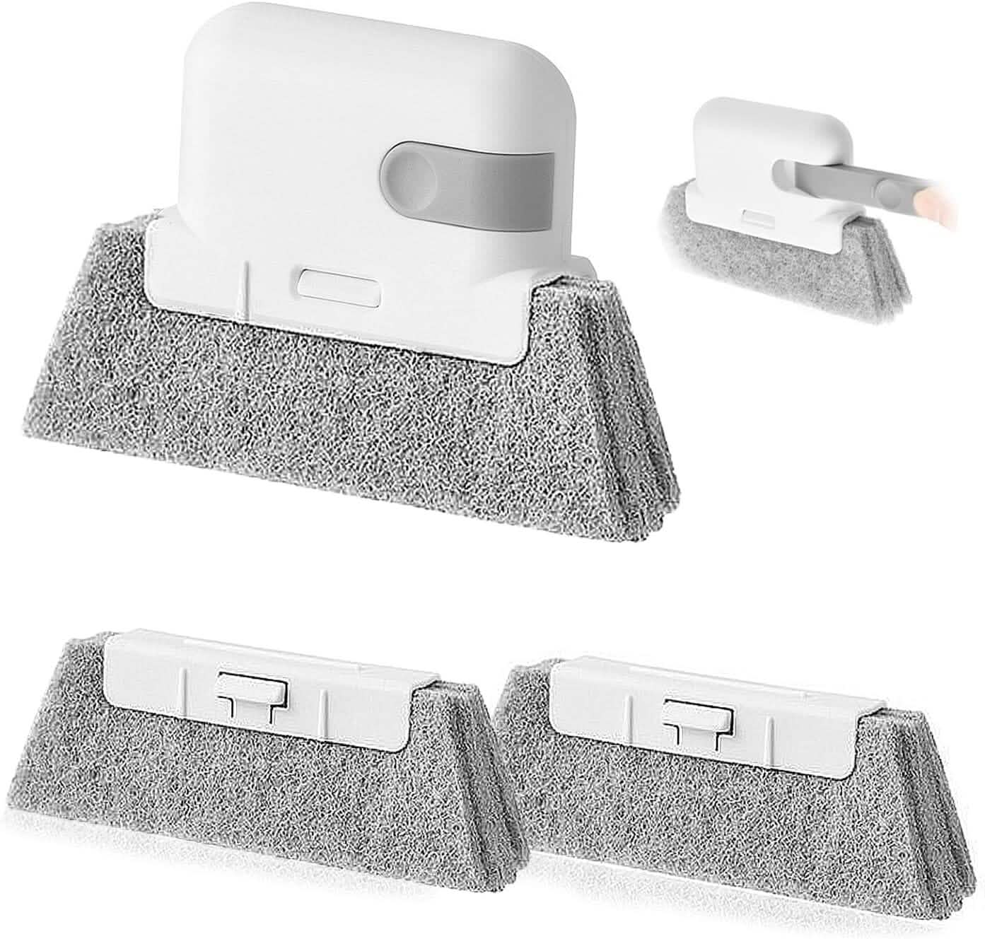 3-Pack: Universal Window and Door Rail Cleaning Brush