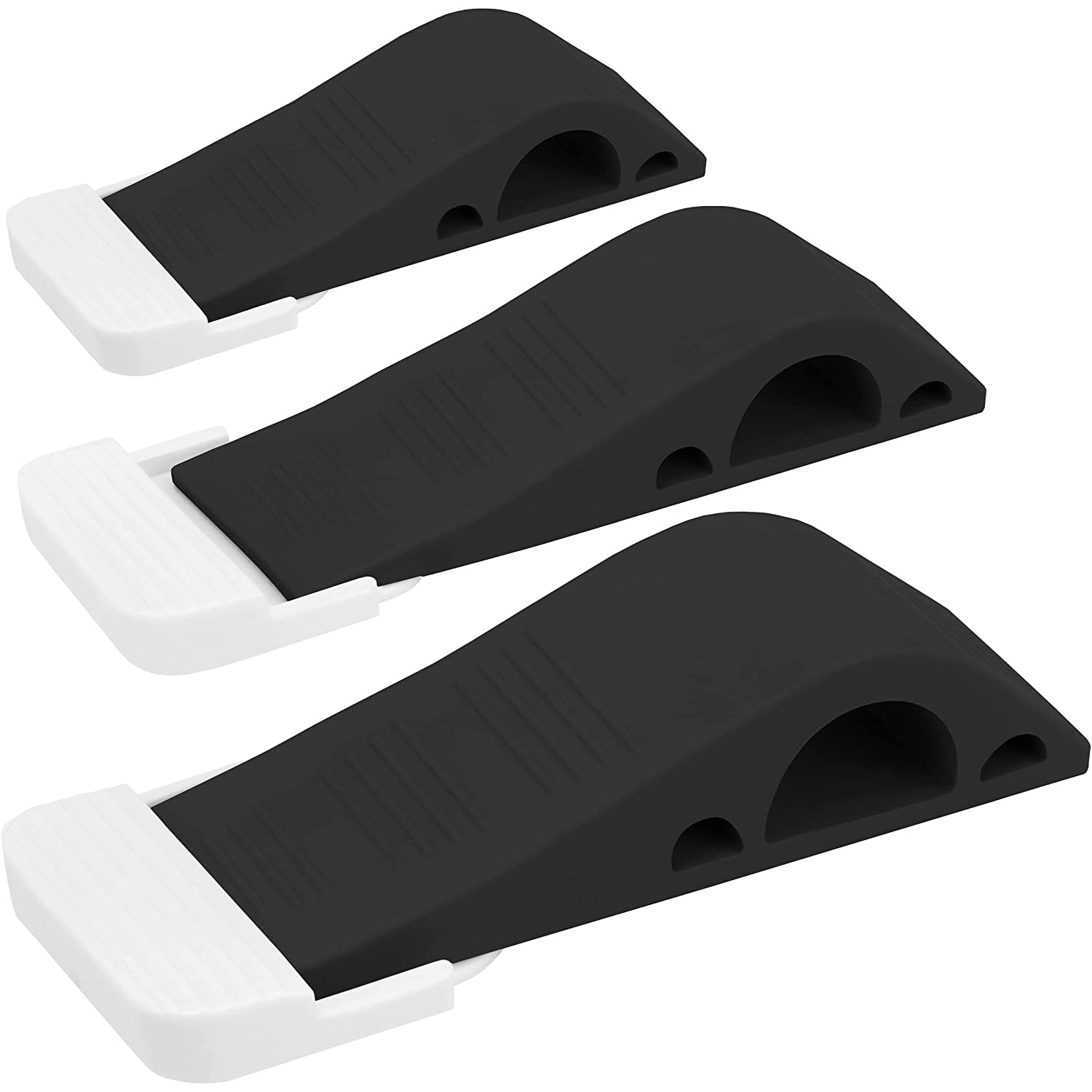 3-Pack: Wundermax Rubber Safety Door Stopper