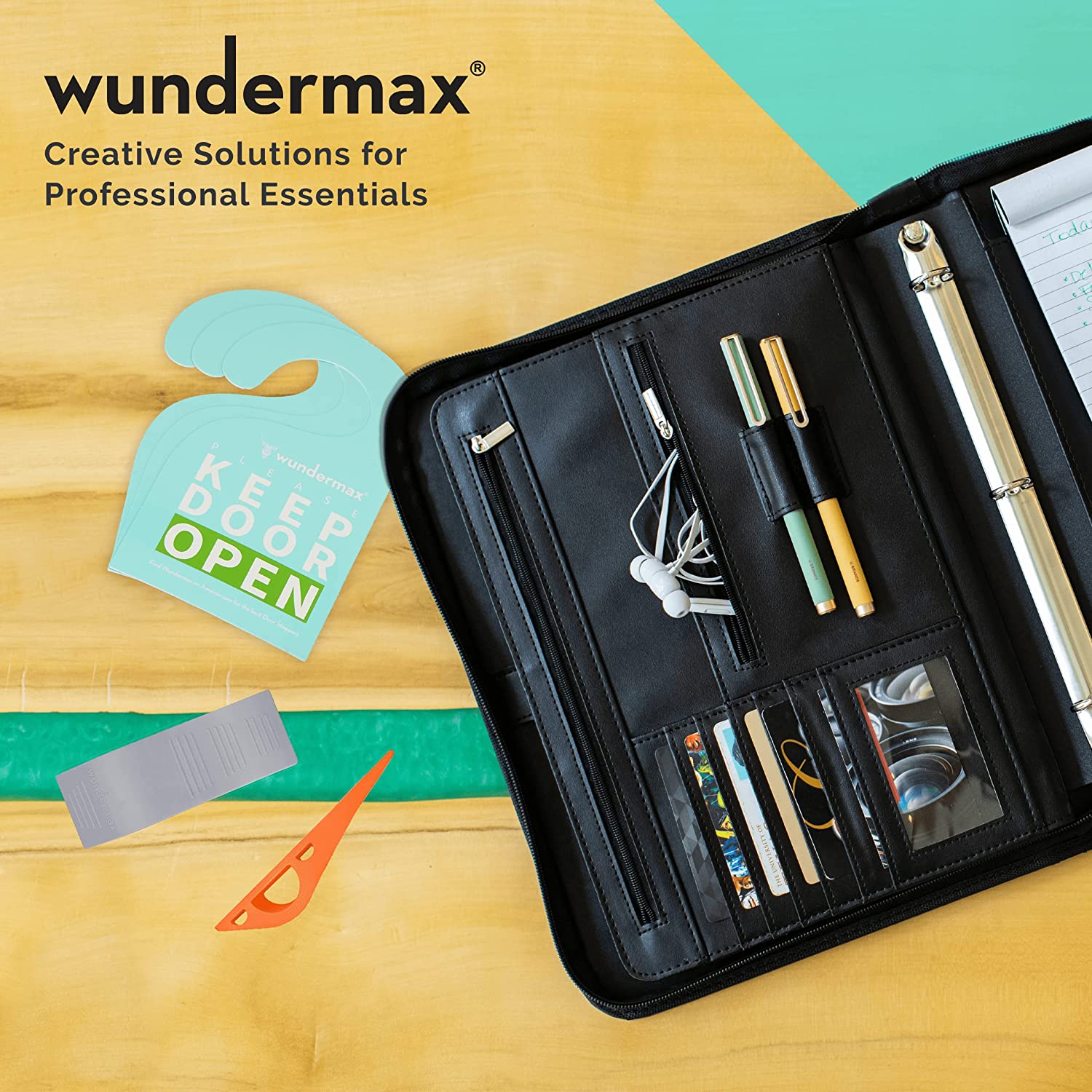 3-Pack: Wundermax Rubber Safety Door Stopper