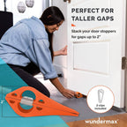 3-Pack: Wundermax Rubber Safety Door Stopper