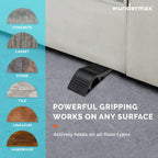 3-Pack: Wundermax Rubber Safety Door Stopper