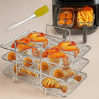 3-tier Airfryer insert for even cooking