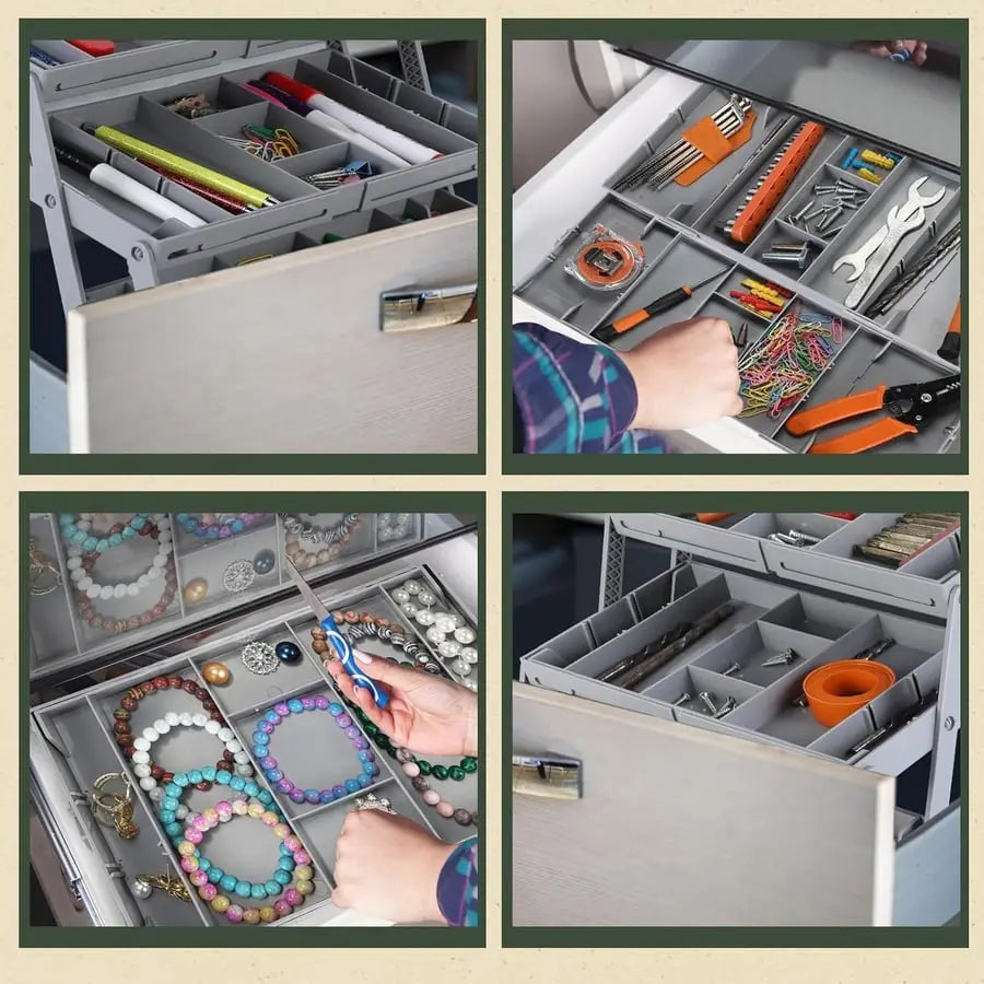 3-tier Smart Drawer Organizer – Makes optimal use of storage space