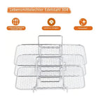 3-tier stainless steel air fryer rack for versatile cooking