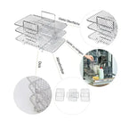3-tier stainless steel air fryer rack for versatile cooking