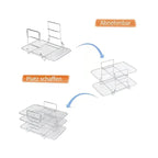 3-tier stainless steel air fryer rack for versatile cooking