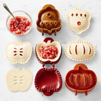 3-piece set dough pocket formers for autumn pastries