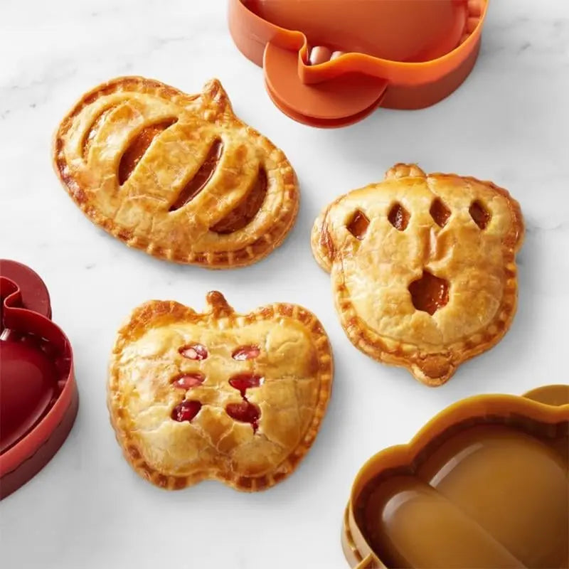 3-piece set dough pocket formers for autumn pastries