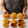 3-piece set dough pocket formers for autumn pastries
