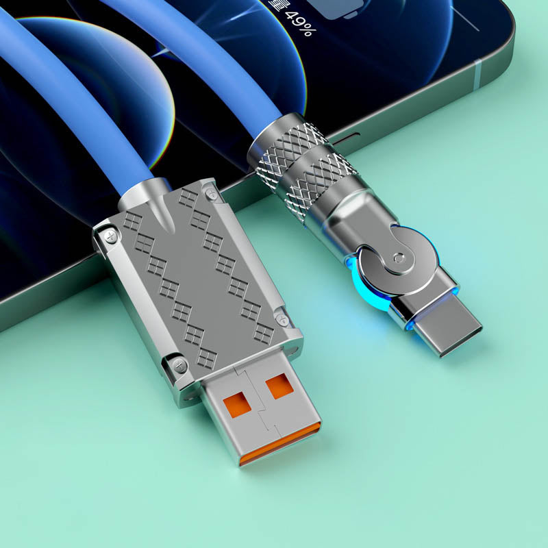 180° Anti-Break Fast Charge Data Cable (120W)